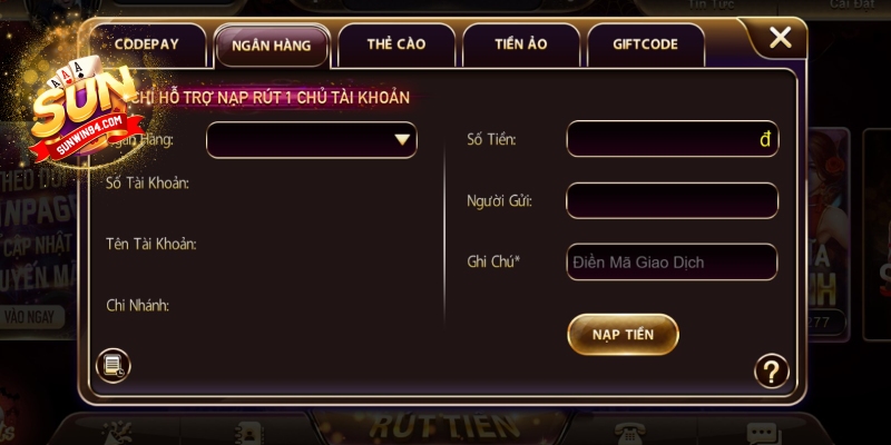 nạp tiền Sunwin